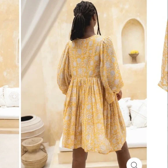 NEW Daughters Of India Kyra Mini Dress In Olive Size XXL - Picture 3 of 12